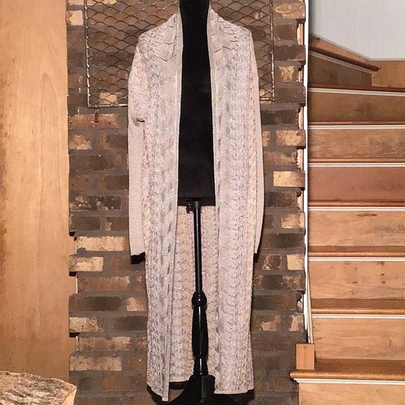 Missoni Sweaters - Missoni maxi cardigan light weight iridescent gold speckled thread  size 40